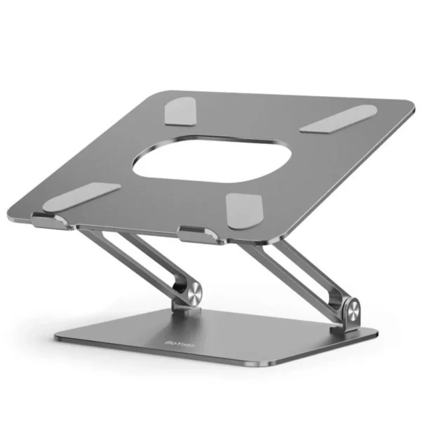 Support pour Ordinateur Portable, Support Ergonomique pour Ordinateur Portable en Aluminium Réglable pour 11-17" Gris