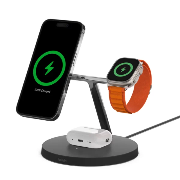 Belkin Boost Charge Pro Station de recharge 3-en-1 avec MagSafe (15 W)
