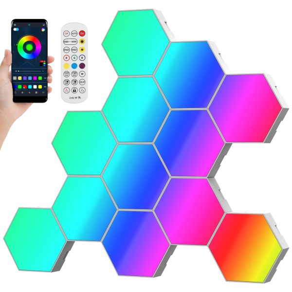 Light Panels Hexagon Lights, Smart RGB LED Wall Lights